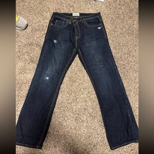 Aeropostale Men's Deep Indigo Straight Jeans